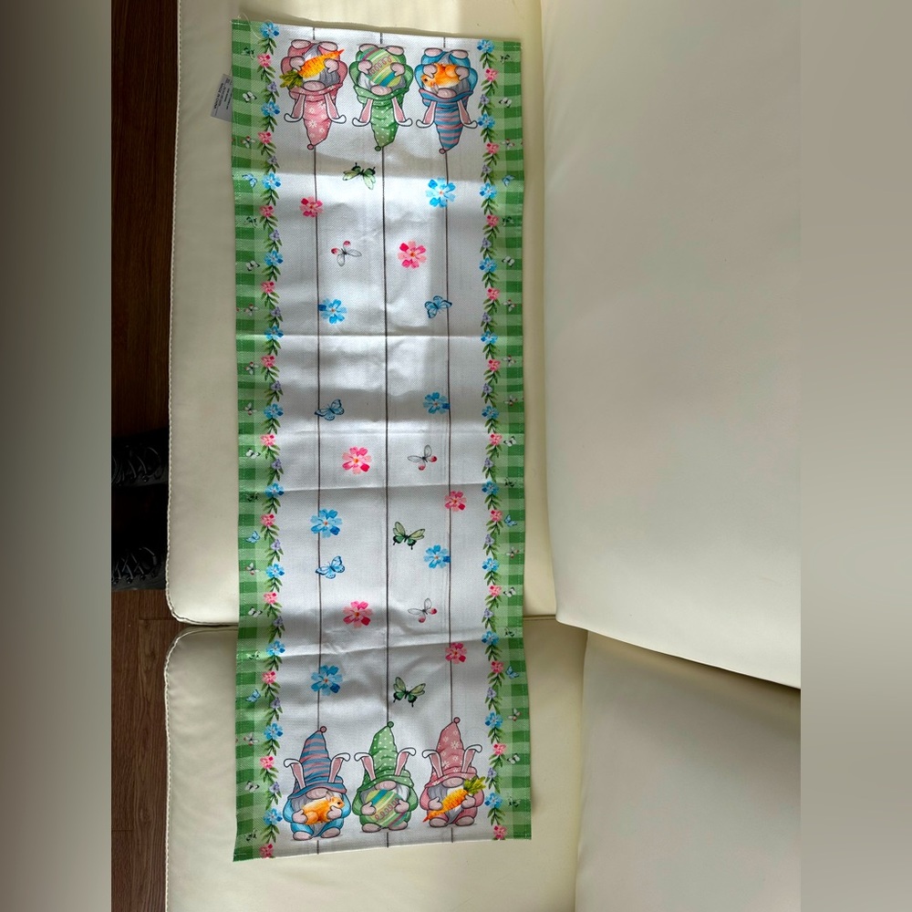 NEW Colorful Spring / Easter Gnome Table Runner - Picture 3 of 3
